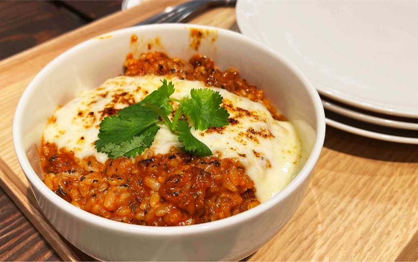 焦がしチーズカレーリゾット