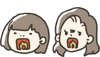 辛い口イラスト