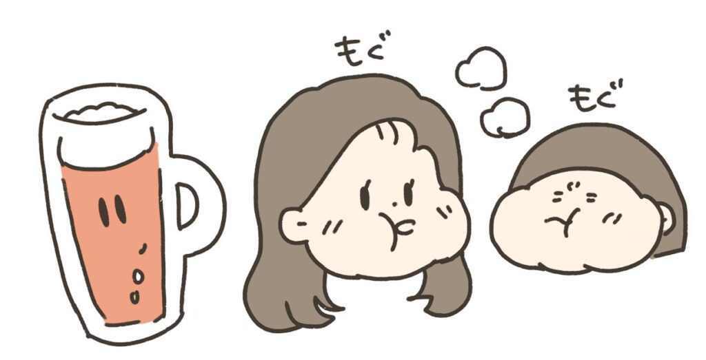 仕事に戻れないもどりーたくなーいイラスト
