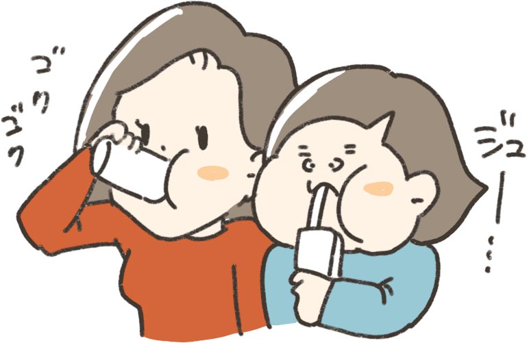 戦闘前のお約束イラスト