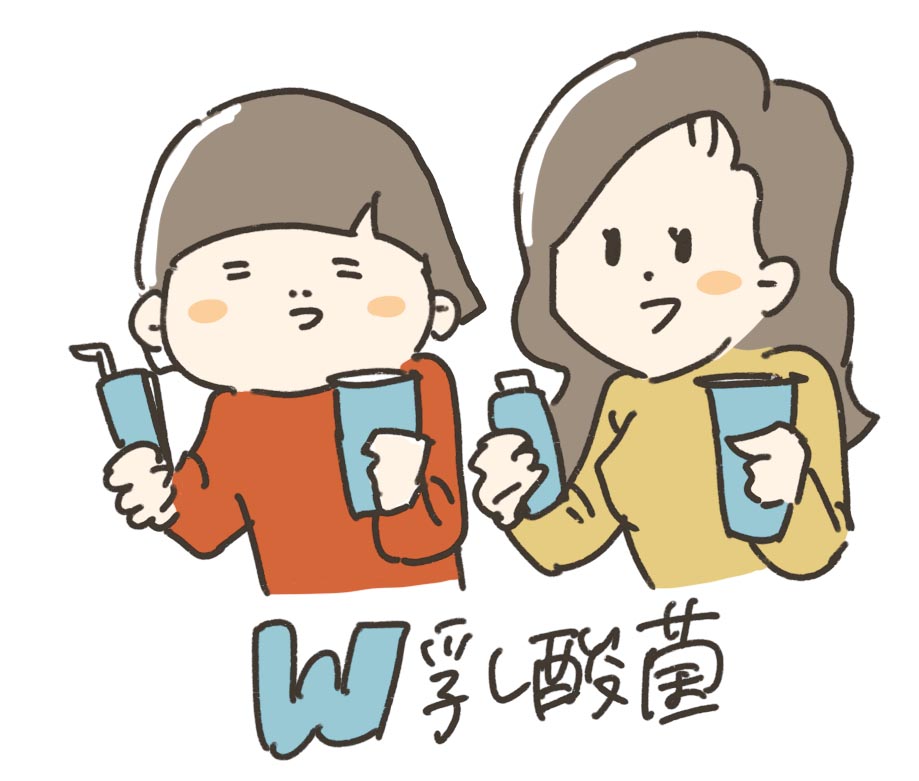 W乳酸菌イラスト