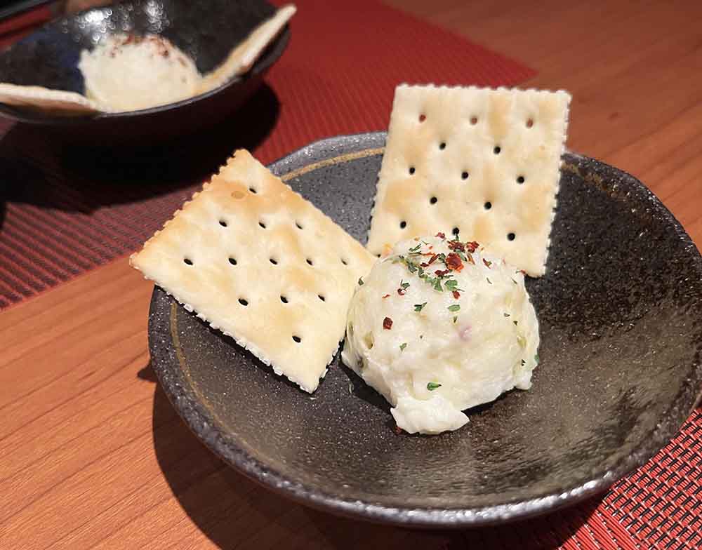 お通しのポテサラ