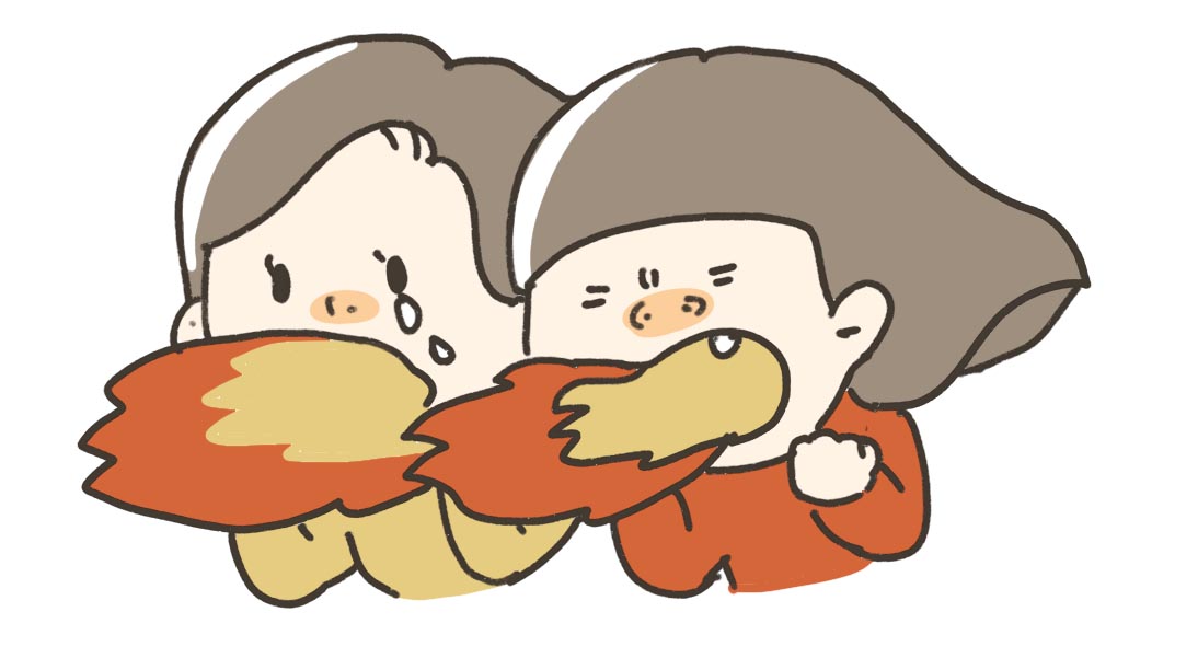 口から火を噴くイラスト