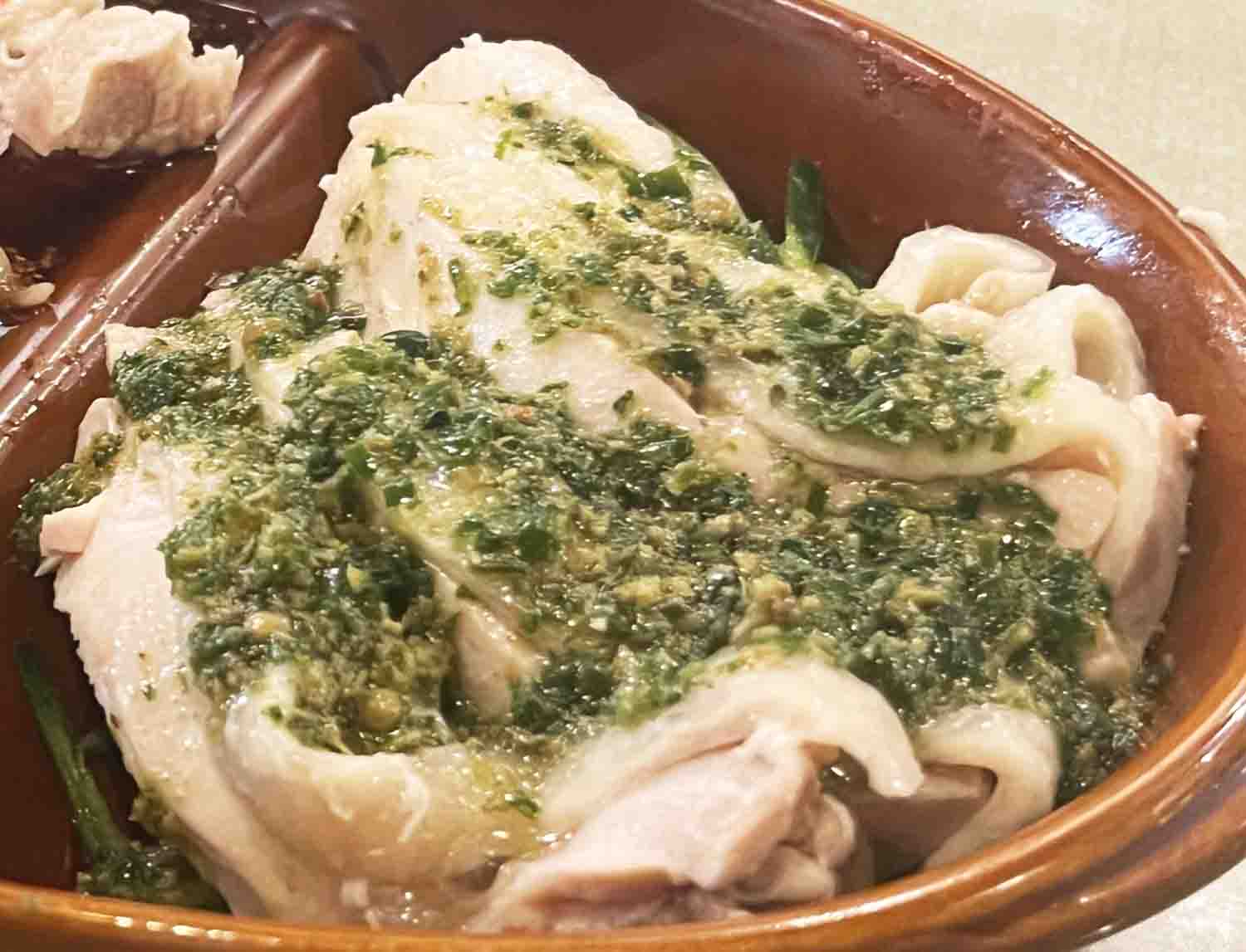 よだれ鶏の2種類を楽しめるセット