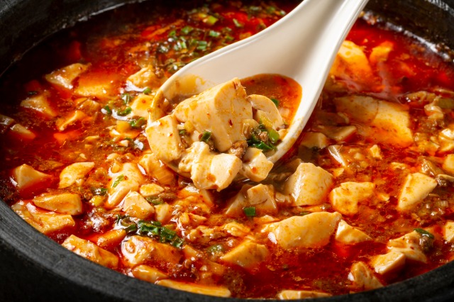 煮えたぎる激辛麻婆豆腐の画像