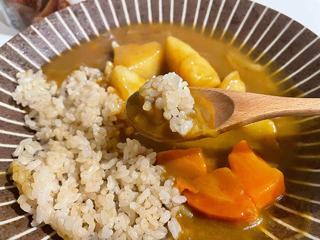 朝カレー_オリエンタル_米粉のカレールウ