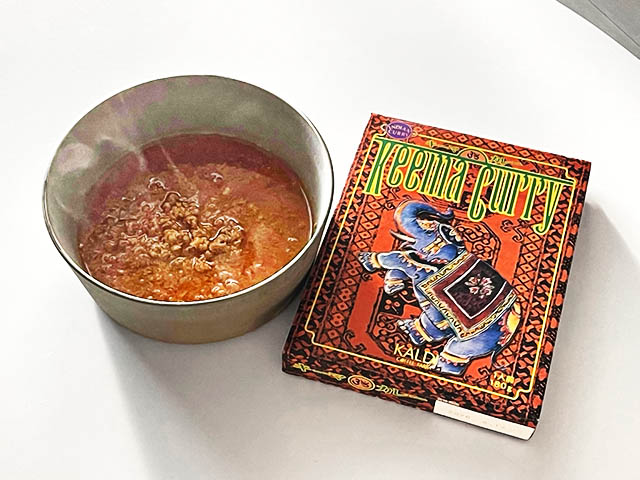 朝カレー_インドカレー キーマカレー