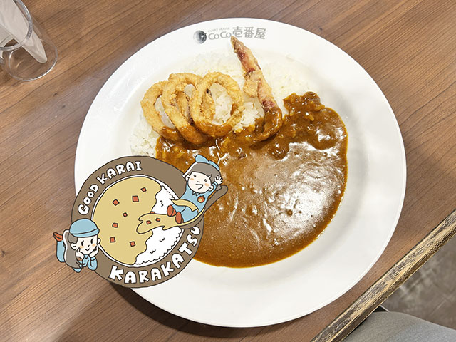 CoCo壱カレー10辛_トッピングハーフイカ