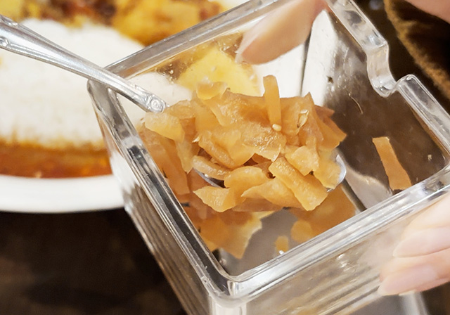 カリー専門店トプカ 福神漬け