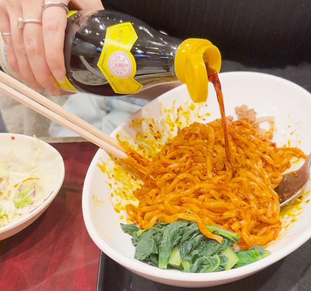 天然居 日本橋 自家製汁なし担々麺定食