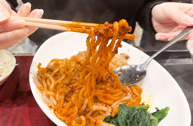 天然居 日本橋 自家製汁なし担々麺定食
